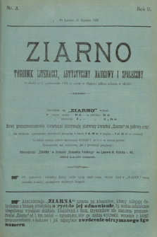 Ziarno : tygodnik literacki, artystyczny, naukowy i społeczny. 1883, nr 3