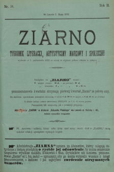 Ziarno : tygodnik literacki, artystyczny, naukowy i społeczny. 1883, nr 10