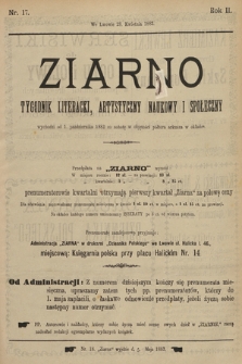 Ziarno : tygodnik literacki, artystyczny, naukowy i społeczny. 1883, nr 17