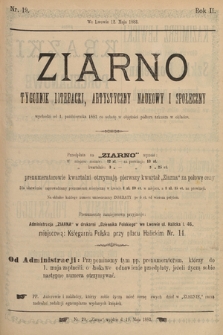 Ziarno : tygodnik literacki, artystyczny, naukowy i społeczny. 1883, nr 19