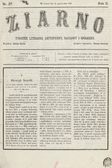 Ziarno : tygodnik literacki, artystyczny, naukowy i społeczny. 1883, nr 37