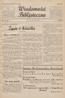 Wiadomości Bibljoteczne. 1934, nr 4-5