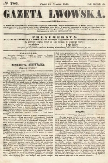 Gazeta Lwowska. 1855, nr 286