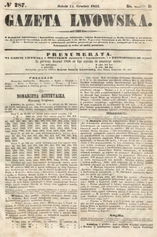 Gazeta Lwowska. 1855, nr 287