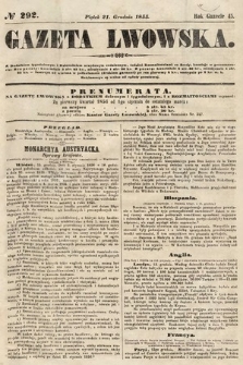 Gazeta Lwowska. 1855, nr 292