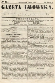 Gazeta Lwowska. 1855, nr 294
