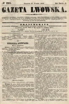 Gazeta Lwowska. 1855, nr 295