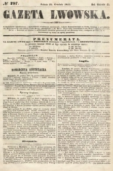 Gazeta Lwowska. 1855, nr 297