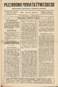 Przewodnik Powiatu Żywieckiego : miesięcznik poświęcony interesom powiatu. R. 3, 1903, nr 8