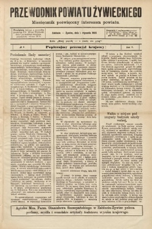 Przewodnik Powiatu Żywieckiego : miesięcznik poświęcony interesom powiatu. R. 5, 1905, nr 8