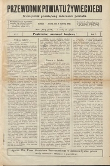 Przewodnik Powiatu Żywieckiego : miesięcznik poświęcony interesom powiatu. R. 5, 1905, nr 11