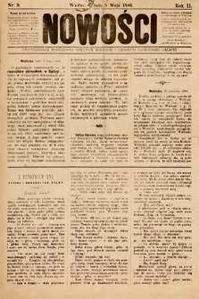 Nowości : dwutygodnik poświęcony sprawom miejskim i gminnym zachodniej Galicji. 1886, nr 9