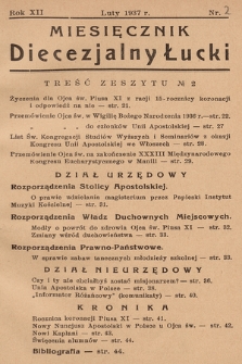 Miesięcznik Diecezjalny Łucki. 1937, nr 2