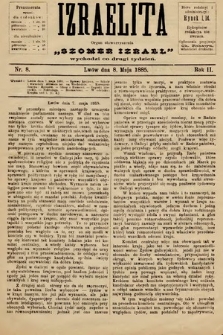 Izraelita : organ Stowarzyszenia „Szomer Izrael”. 1885, nr 8