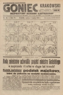 Goniec Krakowski : bezpartyjny dziennik popularny. 1923, nr 36