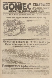 Goniec Krakowski : bezpartyjny dziennik popularny. 1923, nr 45