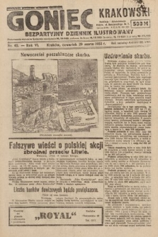 Goniec Krakowski : bezpartyjny dziennik popularny. 1923, nr 62