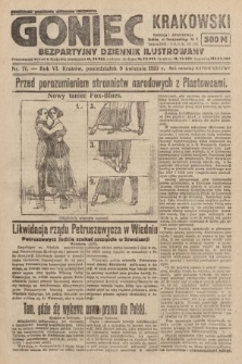 Goniec Krakowski : bezpartyjny dziennik popularny. 1923, nr 71