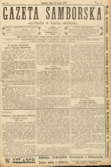 Gazeta Samborska. 1906, nr 19
