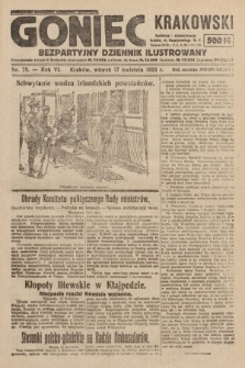 Goniec Krakowski : bezpartyjny dziennik popularny. 1923, nr 78