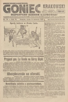 Goniec Krakowski : bezpartyjny dziennik popularny. 1923, nr 79