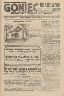 Goniec Krakowski : bezpartyjny dziennik popularny. 1923, nr 171