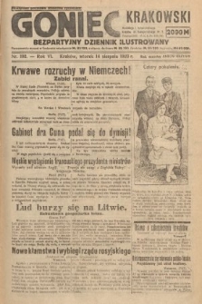 Goniec Krakowski : bezpartyjny dziennik popularny. 1923, nr 192