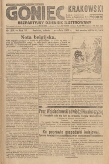 Goniec Krakowski : bezpartyjny dziennik popularny. 1923, nr 210