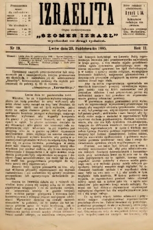 Izraelita : organ Stowarzyszenia „Szomer Izrael”. 1885, nr 19