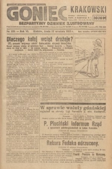 Goniec Krakowski : bezpartyjny dziennik popularny. 1923, nr 220