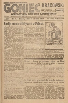 Goniec Krakowski : bezpartyjny dziennik popularny. 1923, nr 223