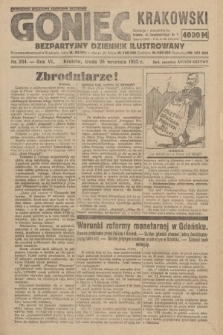 Goniec Krakowski : bezpartyjny dziennik popularny. 1923, nr 234