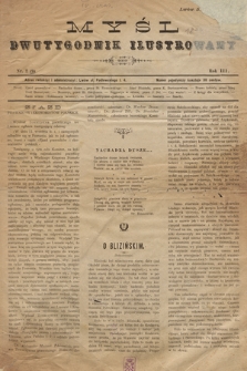 Myśl : Dwutygodnik literacko-społeczny, ilustrowany. 1893, nr 2 (9)