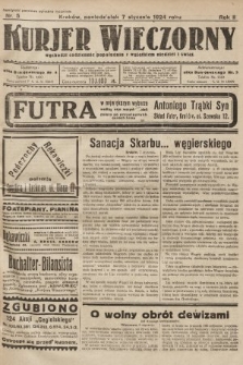 Kurjer Wieczorny : poświęcony sprawom ekonomicznym, giełdowym i politycznym. 1924, nr 5