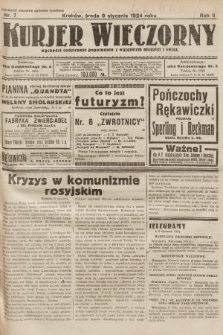 Kurjer Wieczorny : poświęcony sprawom ekonomicznym, giełdowym i politycznym. 1924, nr 7