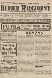 Kurjer Wieczorny : poświęcony sprawom ekonomicznym, giełdowym i politycznym. 1924, nr 11