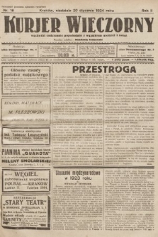 Kurjer Wieczorny : poświęcony sprawom ekonomicznym, giełdowym i politycznym. 1924, nr 16