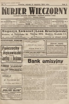 Kurjer Wieczorny : poświęcony sprawom ekonomicznym, giełdowym i politycznym. 1924, nr 17