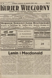 Kurjer Wieczorny : poświęcony sprawom ekonomicznym, giełdowym i politycznym. 1924, nr 19