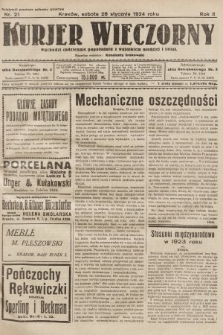 Kurjer Wieczorny : poświęcony sprawom ekonomicznym, giełdowym i politycznym. 1924, nr 21