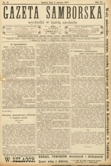 Gazeta Samborska. 1906, nr 22