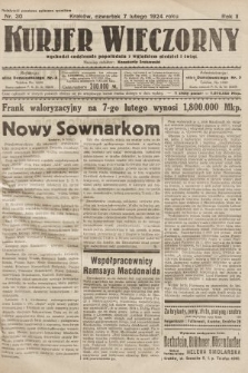 Kurjer Wieczorny : poświęcony sprawom ekonomicznym, giełdowym i politycznym. 1924, nr 30