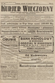 Kurjer Wieczorny : poświęcony sprawom ekonomicznym, giełdowym i politycznym. 1924, nr 34
