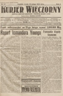 Kurjer Wieczorny : poświęcony sprawom ekonomicznym, giełdowym i politycznym. 1924, nr 37