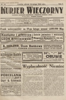 Kurjer Wieczorny : poświęcony sprawom ekonomicznym, giełdowym i politycznym. 1924, nr 40