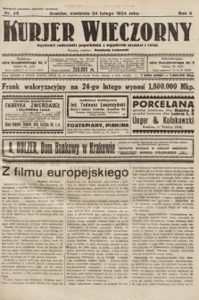 Kurjer Wieczorny : poświęcony sprawom ekonomicznym, giełdowym i politycznym. 1924, nr 45