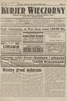 Kurjer Wieczorny : poświęcony sprawom ekonomicznym, giełdowym i politycznym. 1924, nr 46