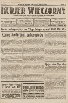 Kurjer Wieczorny : poświęcony sprawom ekonomicznym, giełdowym i politycznym. 1924, nr 49