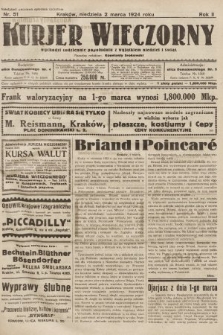 Kurjer Wieczorny : poświęcony sprawom ekonomicznym, giełdowym i politycznym. 1924, nr 51