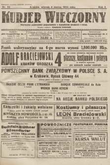 Kurjer Wieczorny : poświęcony sprawom ekonomicznym, giełdowym i politycznym. 1924, nr 52